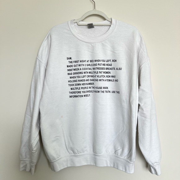 Jersey Shore “The Note” Sweatshirt - Picture 1 of 3